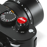 SOFT RELEASE BUTTON "LEICA", 12MM, RED