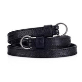 LEICA LEATHER CARRYING STRAPS, OSTRICH LOOK BLACK