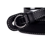 LEICA CARRYING STRAP WITH PROTECTING FLAP FOR M,LEATHER, BLACK