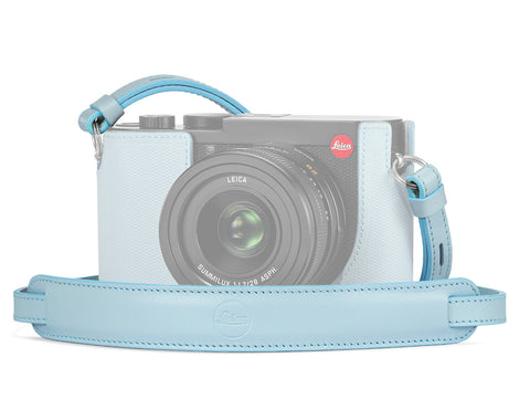 CARRYING STRAP Q2, LEATHER, LIGHT BLUE