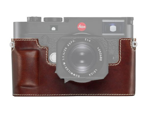 LEICA M10 LEATHER CAMERA PROTECTOR, VINTAGE BROWN