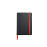 NOTEBOOK A5 HARDCOVER, BLACK-RED