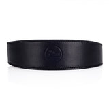 LEATHER STRAP, BLACK WITH SHOULDER SECTION