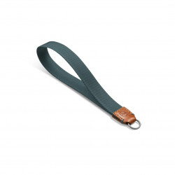 Leica Wrist strap, fabric, leather, cognac/petrol