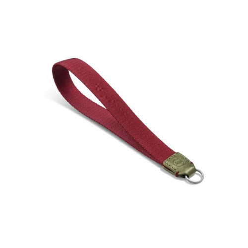 Leica Wrist strap, fabric, leather, olive/burgundy