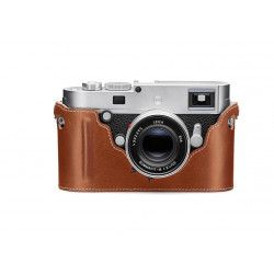 Camera protector, leather, Cognac