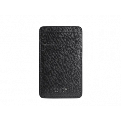 Leica Cardholder vertical, leather, black