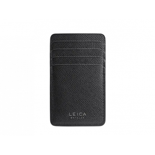 Leica Cardholder vertical, leather, black