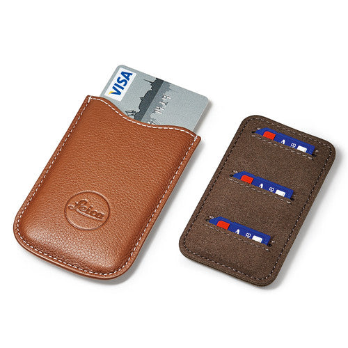 Leica SD Card & Credit Card Holder, Leather, Cognac