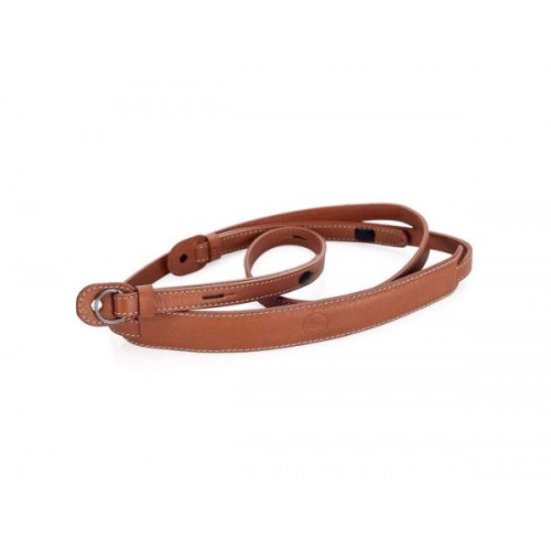 Leica Carrying Strap With Protecting Flap For M,Leather, Cognac