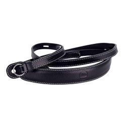 Leica Carrying Strap With Protecting Flap For M,Leather, Black