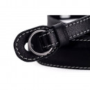 Leica Carrying Strap With Protecting Flap For M,Leather, Black