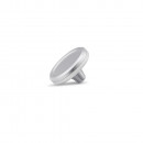 Soft Release Button, Aluminium, Silver Anodized
