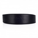 Leather Strap, Black With Shoulder Section