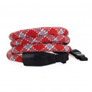 Leica Rope Strap "So", Red Check, 126cm, Designed By Cooph